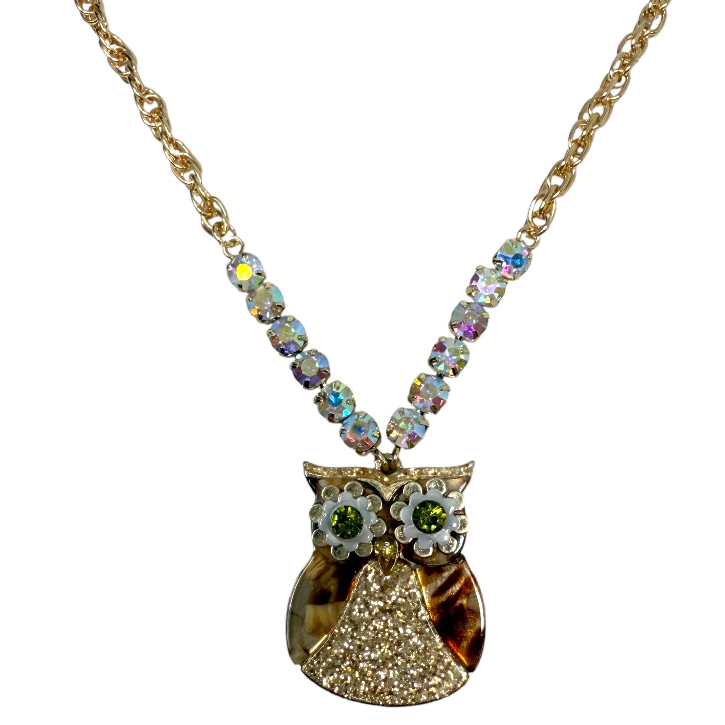 Owl Pendant Necklace By Betsey Johnson