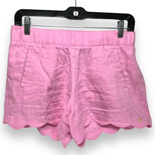 Brea Linen Scalloped Short Designer By Lilly Pulitzer In Urchin Pink, Size: S