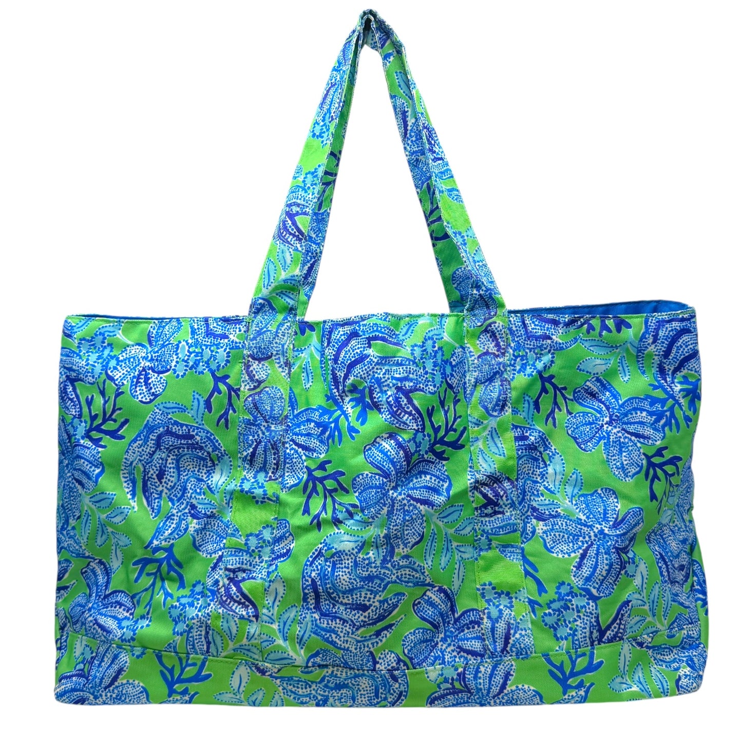 GWP Tote Designer By Lilly Pulitzer In Keepin It Reel Cabana Green, Size: Large