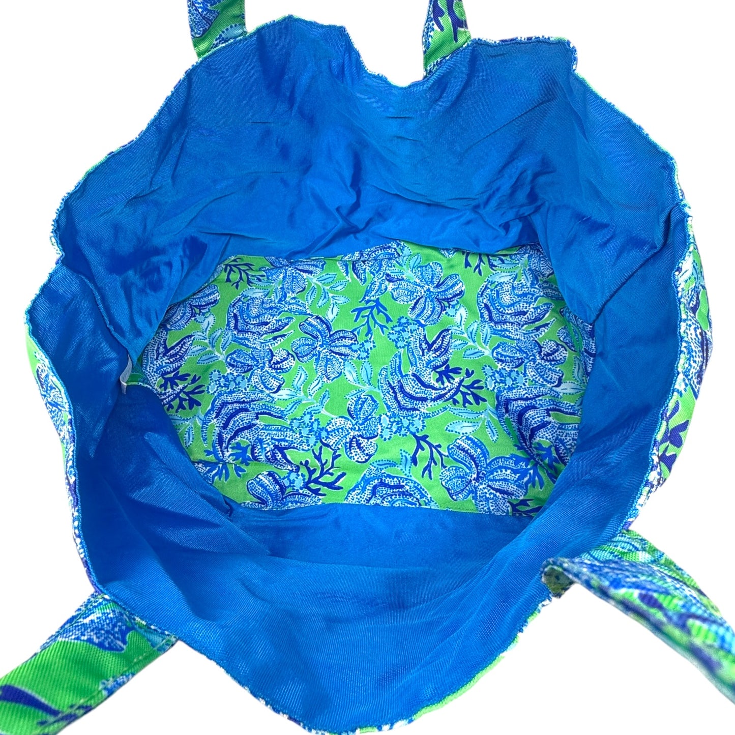 GWP Tote Designer By Lilly Pulitzer In Keepin It Reel Cabana Green, Size: Large