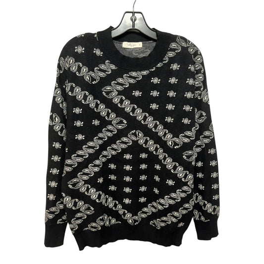 Sweater By Molly Green In Black & White, Size: S