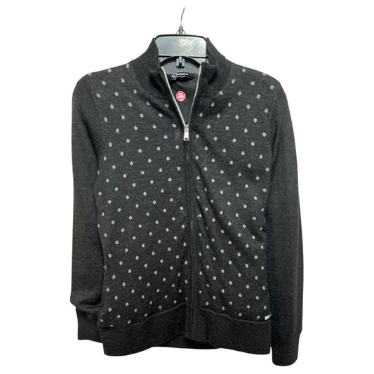 Windstopper Sweater Jacket By Sunice In Polkadot Pattern, Size: S