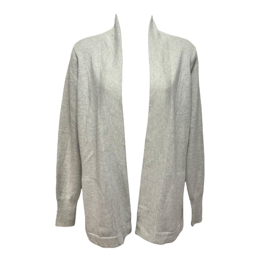 Long Open Front Cashmere Cardigan Sweater By J. Crew Collection By J. Crew In Grey, Size: Xs