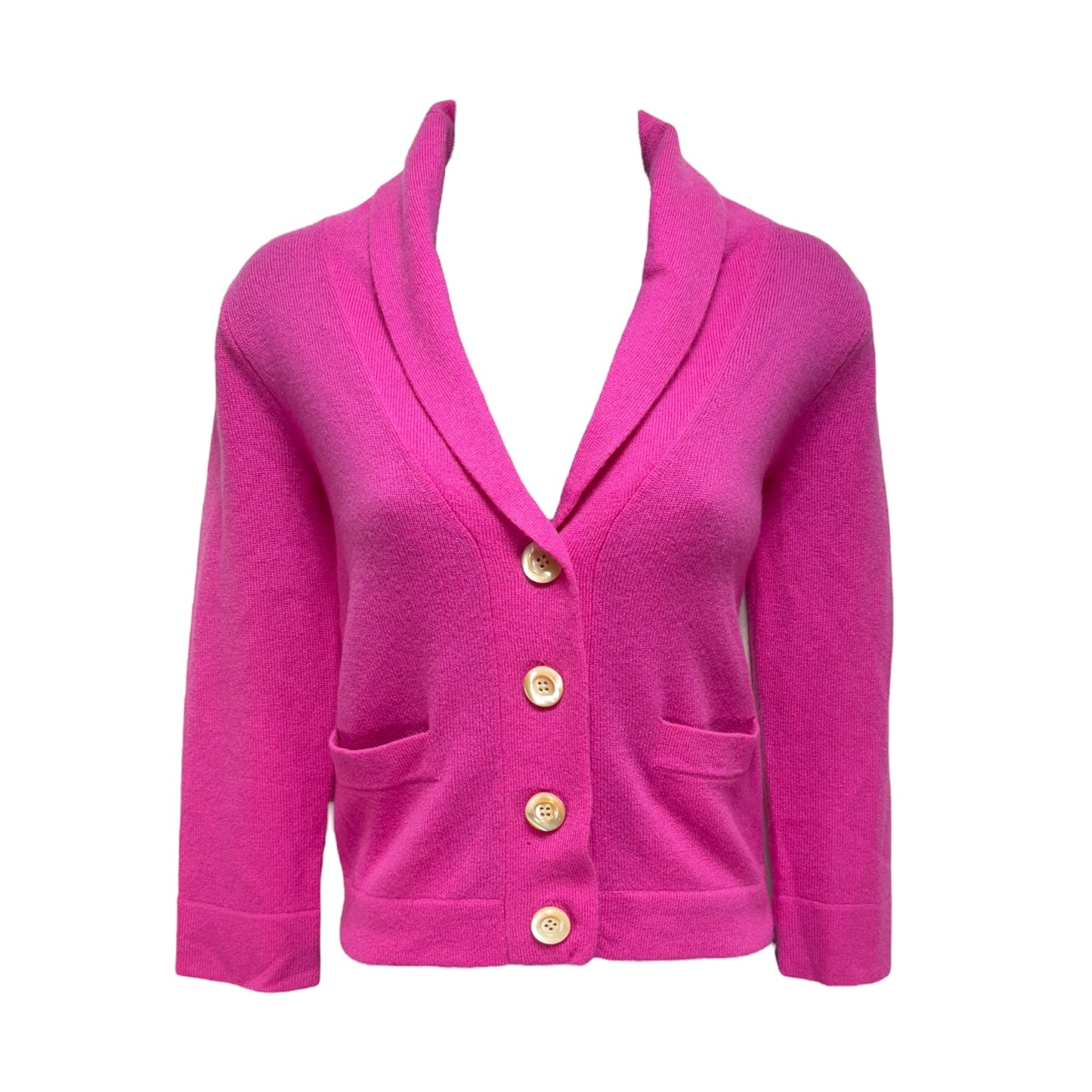 Cashmere Cardigan Sweater By J. Crew In Pink, Size: XS