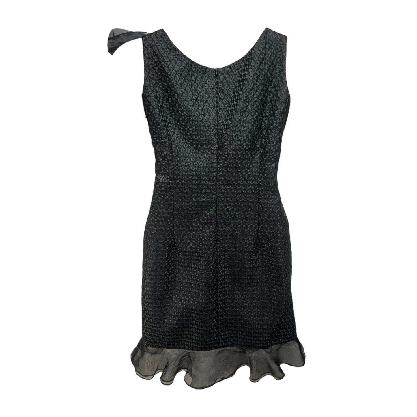 Organza Bow Dress By Sarah Campbell In Black, Size: 8