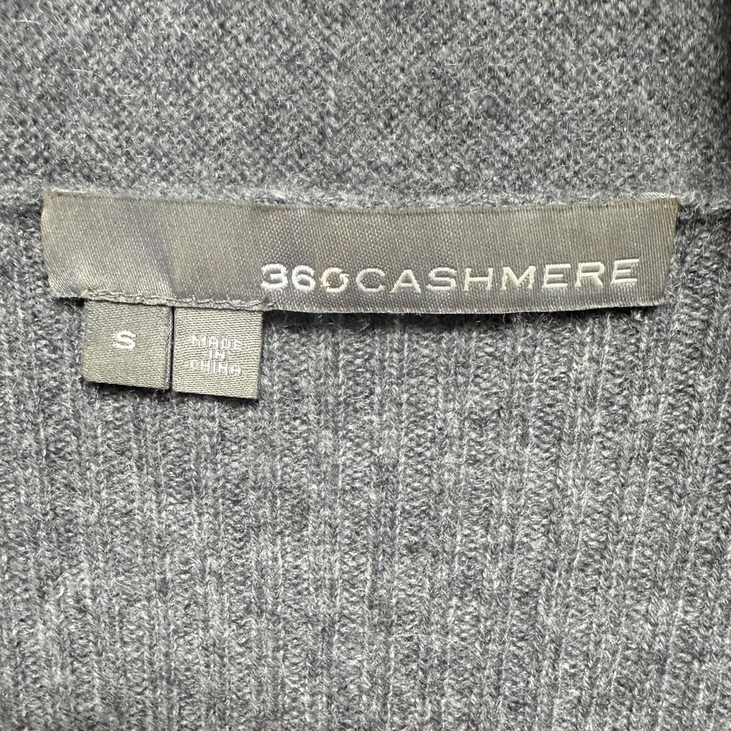 Open Front Cashmere Cardigan Sweater By 360cashmere In Grey, Size: S