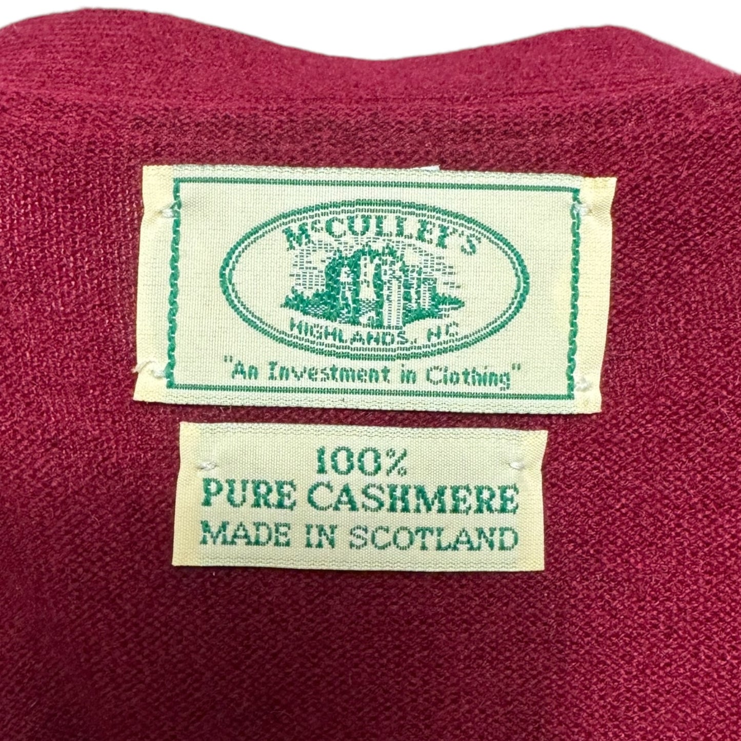 Sweater Vest Cashmere By McCulley’s In Red, Size: L