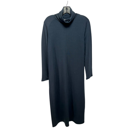 Turtleneck Tencel Dress Casual Midi By Pure Jill In Navy, Size: S