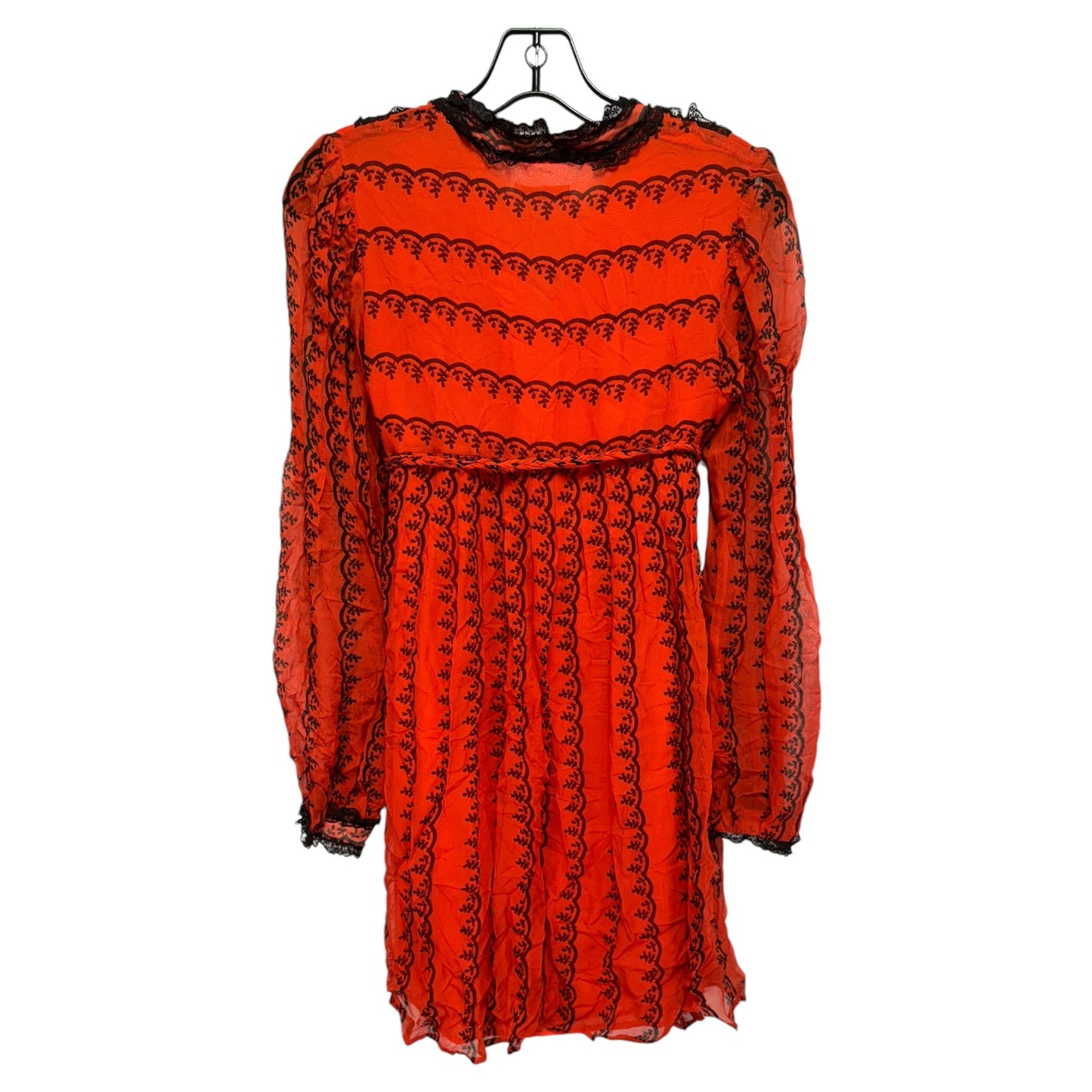 Silk Dress Casual Midi By Cacharel In Orange, Size: S