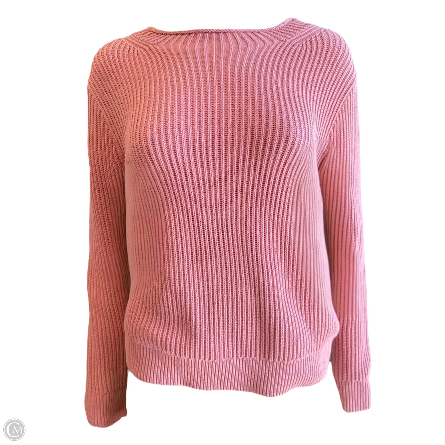 Garment-Washed Crewneck Sweater By J. Crew In Peach, Size: S