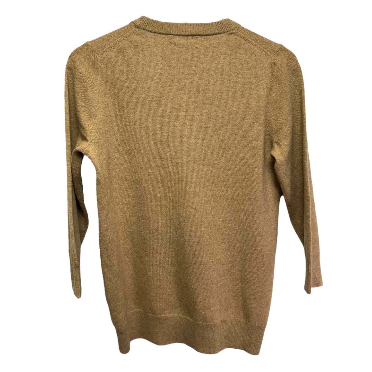 Wool Cashmere Blend Embroidered Camel Sweater By J. Crew In Tan, Size: S