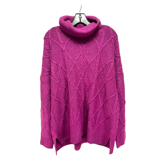 Sweater By Loft In Pink, Size: Xxl