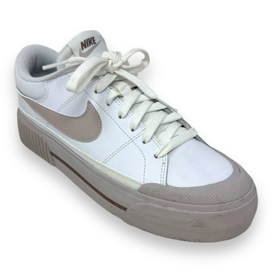 Court Legacy Lift Platform Sneakers By Nike In White, Size: 7.5