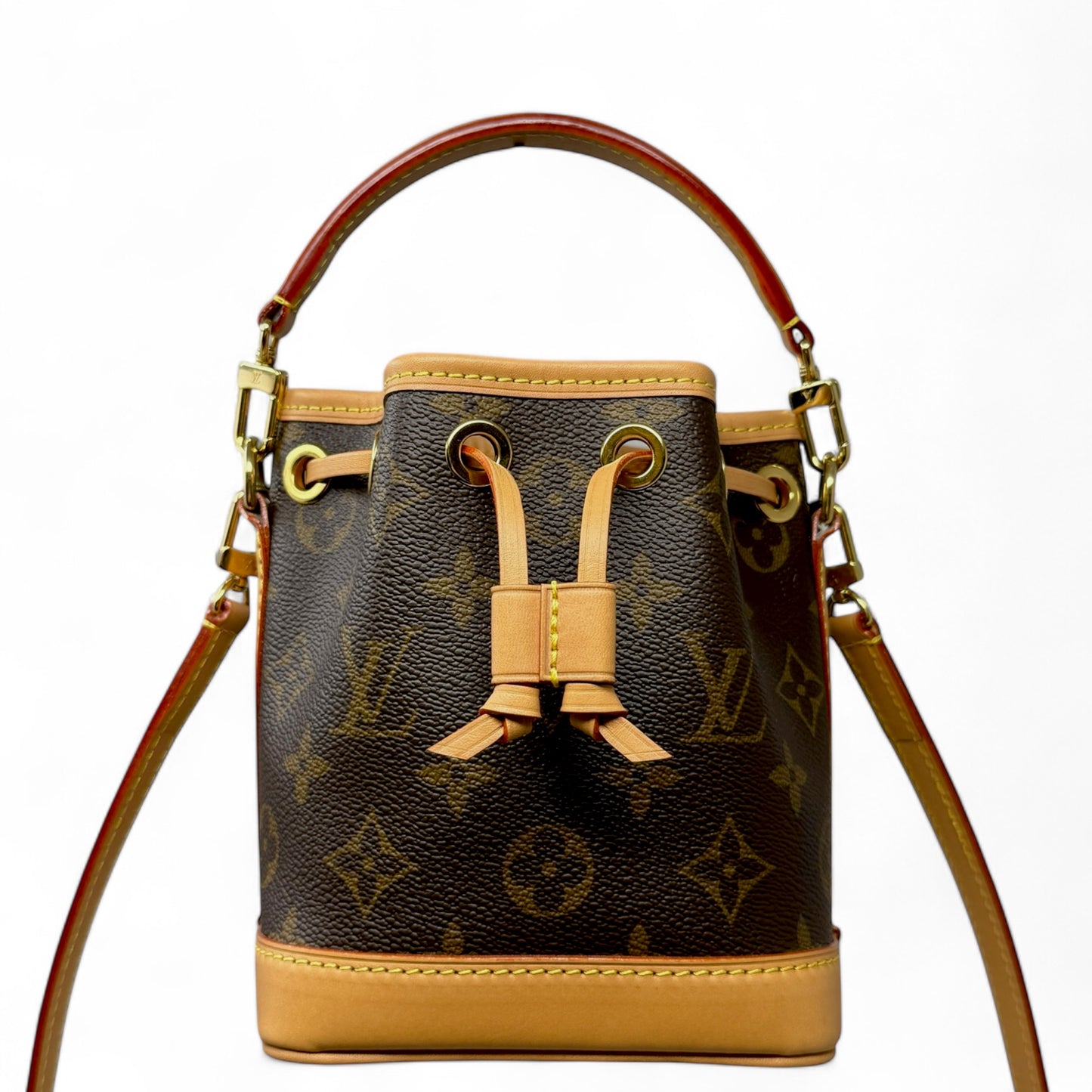 Nano Noé Luxury Designer By Louis Vuitton In Monogram Canvas, Size: Small