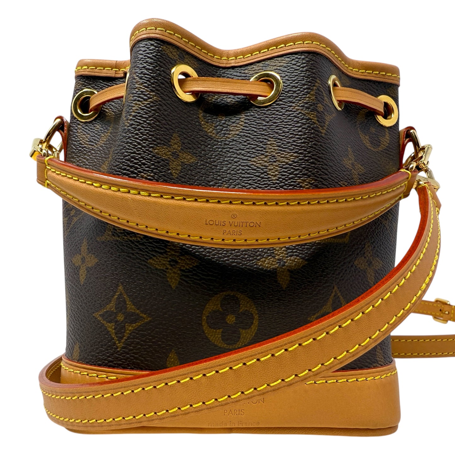 Nano Noé Luxury Designer By Louis Vuitton In Monogram Canvas, Size: Small