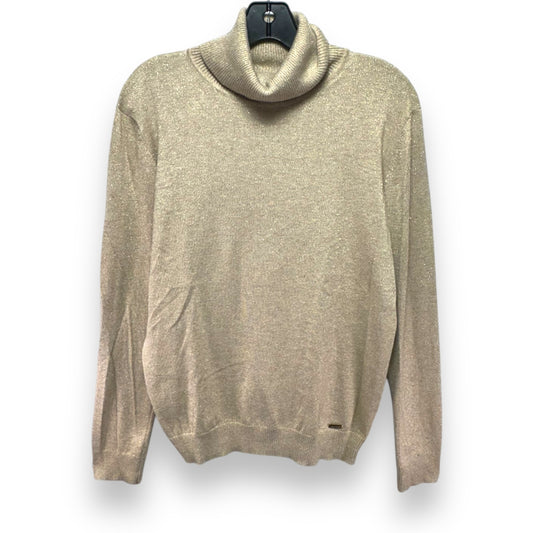 Sweater By Calvin Klein In Gold, Size: L