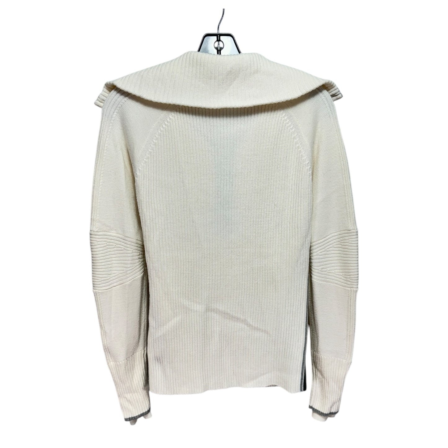 Knit Quarter Zip Sweater By Athleta In Cream, Size: S