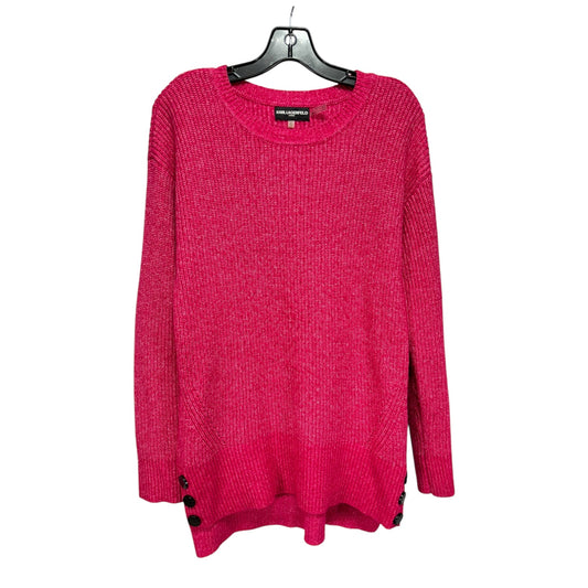 Sweater Designer By Karl Lagerfeld In Pink, Size: Xs