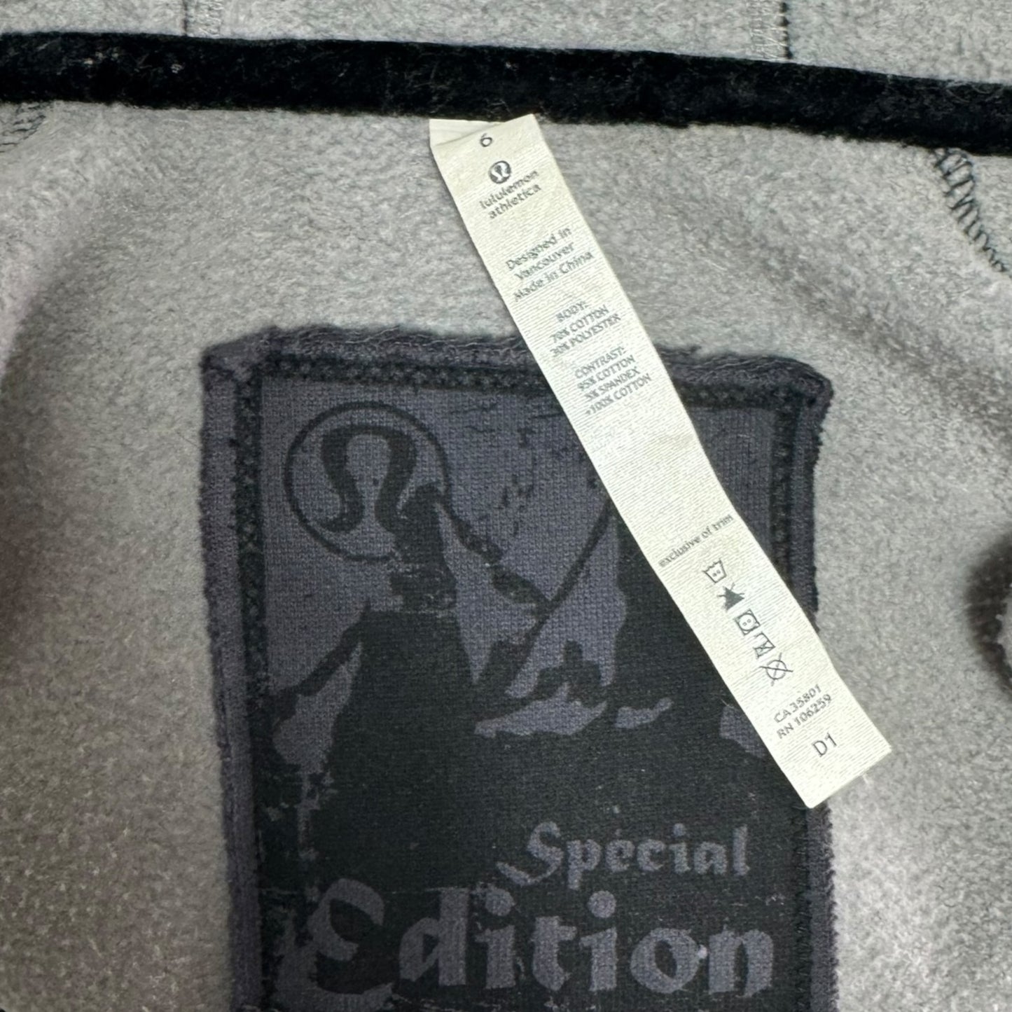 Special Edition Scuba Hooded Athletic Jacket By Lululemon In Fair Isle Knit, Size: 6