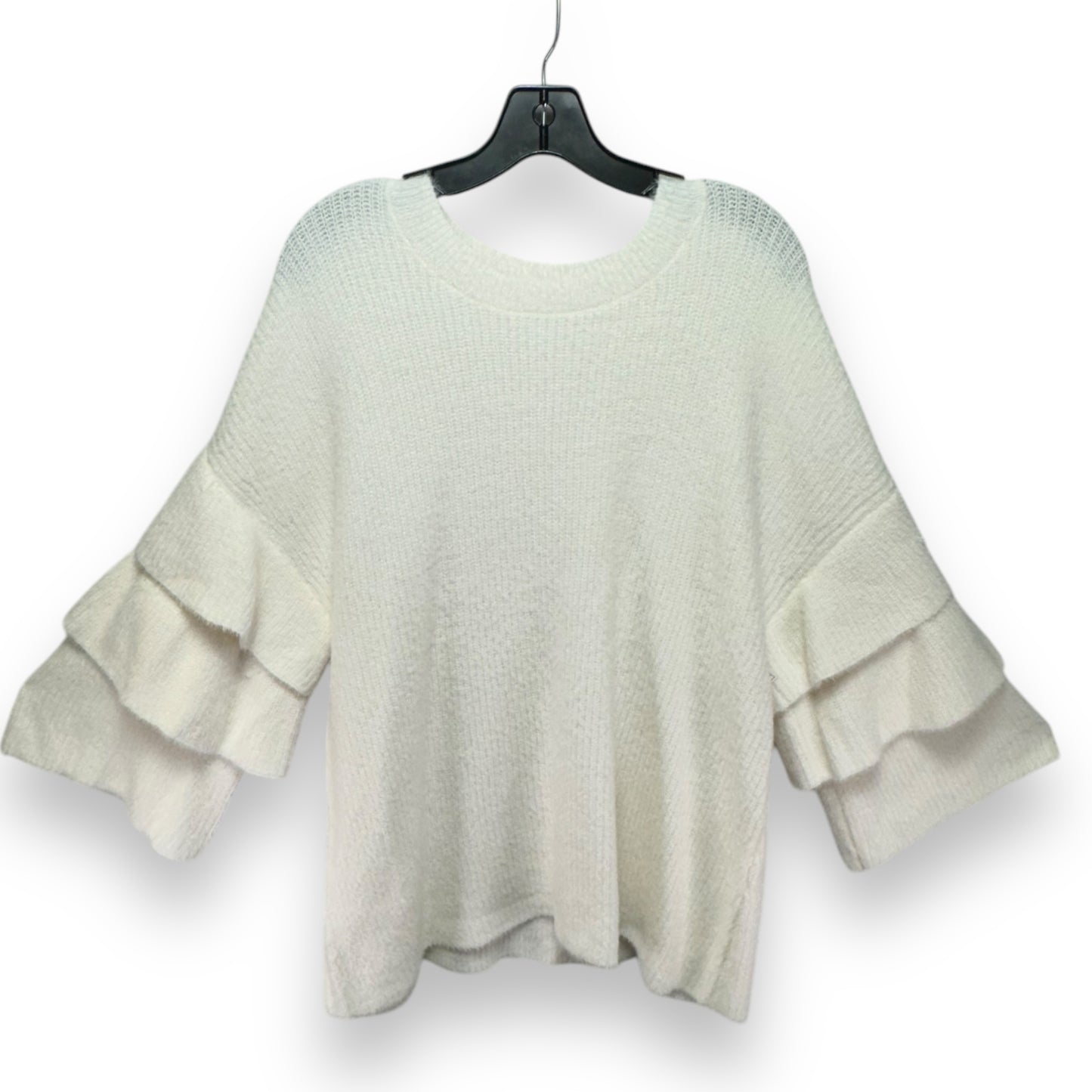 Sweater By Design History In White, Size: 1x