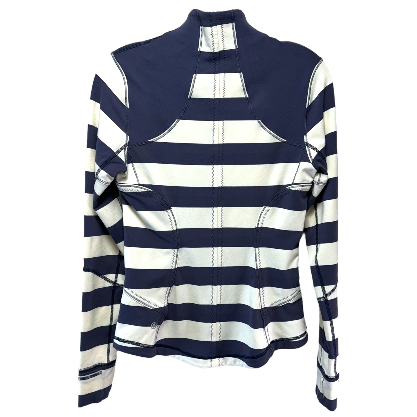 Forme Jacket Cuffins By Lululemon In Steep Stripe Cadet Blue Horizontal, Size: 6