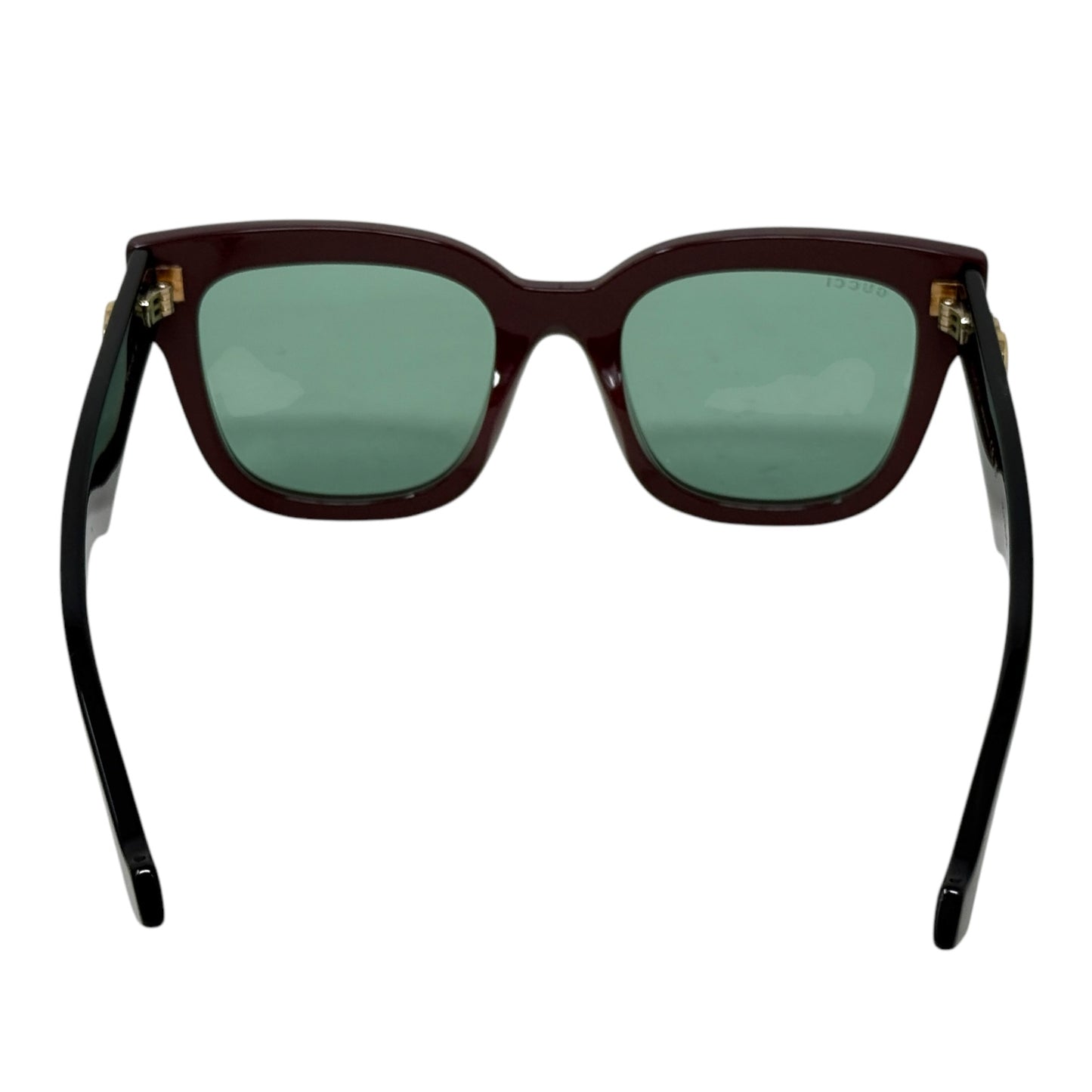 Square Acetate Frame GG0998S 52 MM Sunglasses Luxury Designer By Gucci In Brown/Black/Green