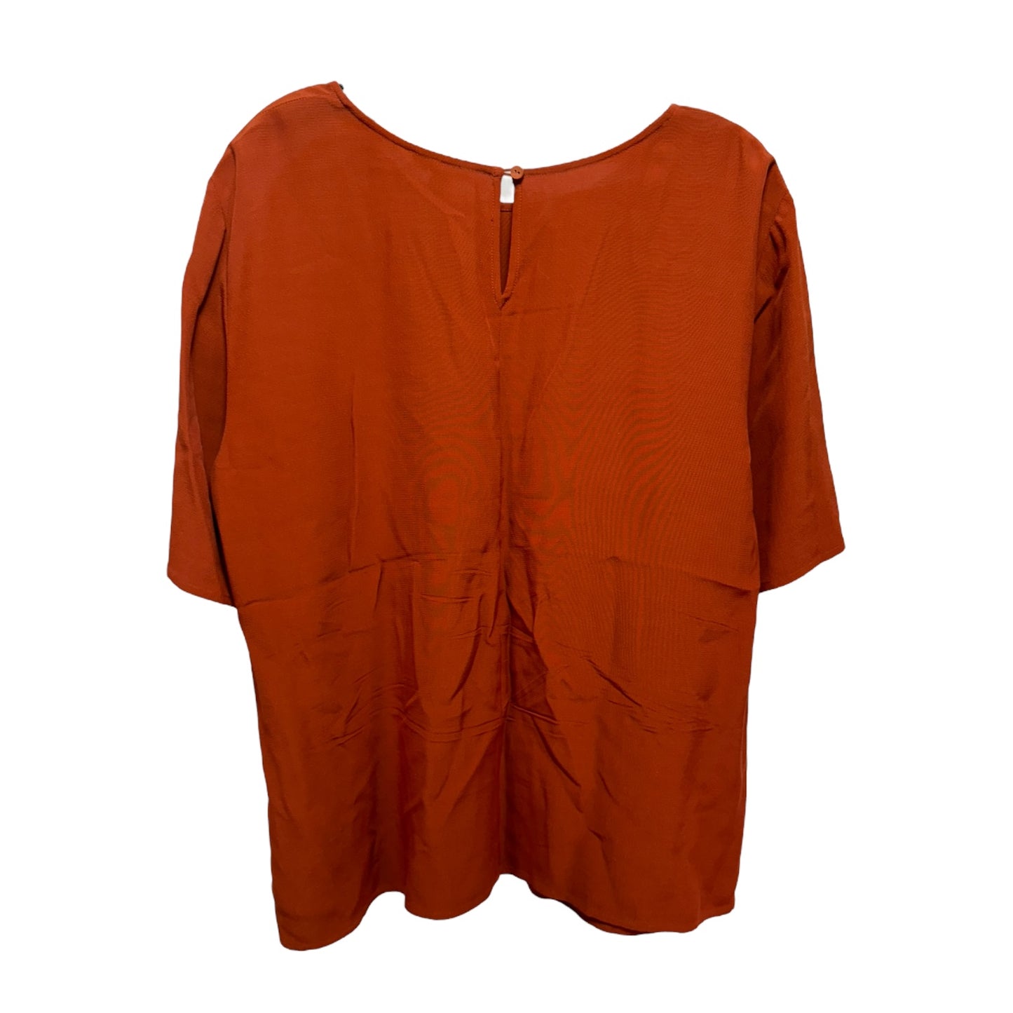 Top Short Sleeve By Eileen Fisher In Orange, Size: L