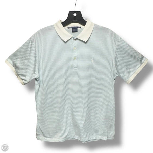 Top Short Sleeve By Ralph Lauren Blue Label In Striped Pattern, Size: M