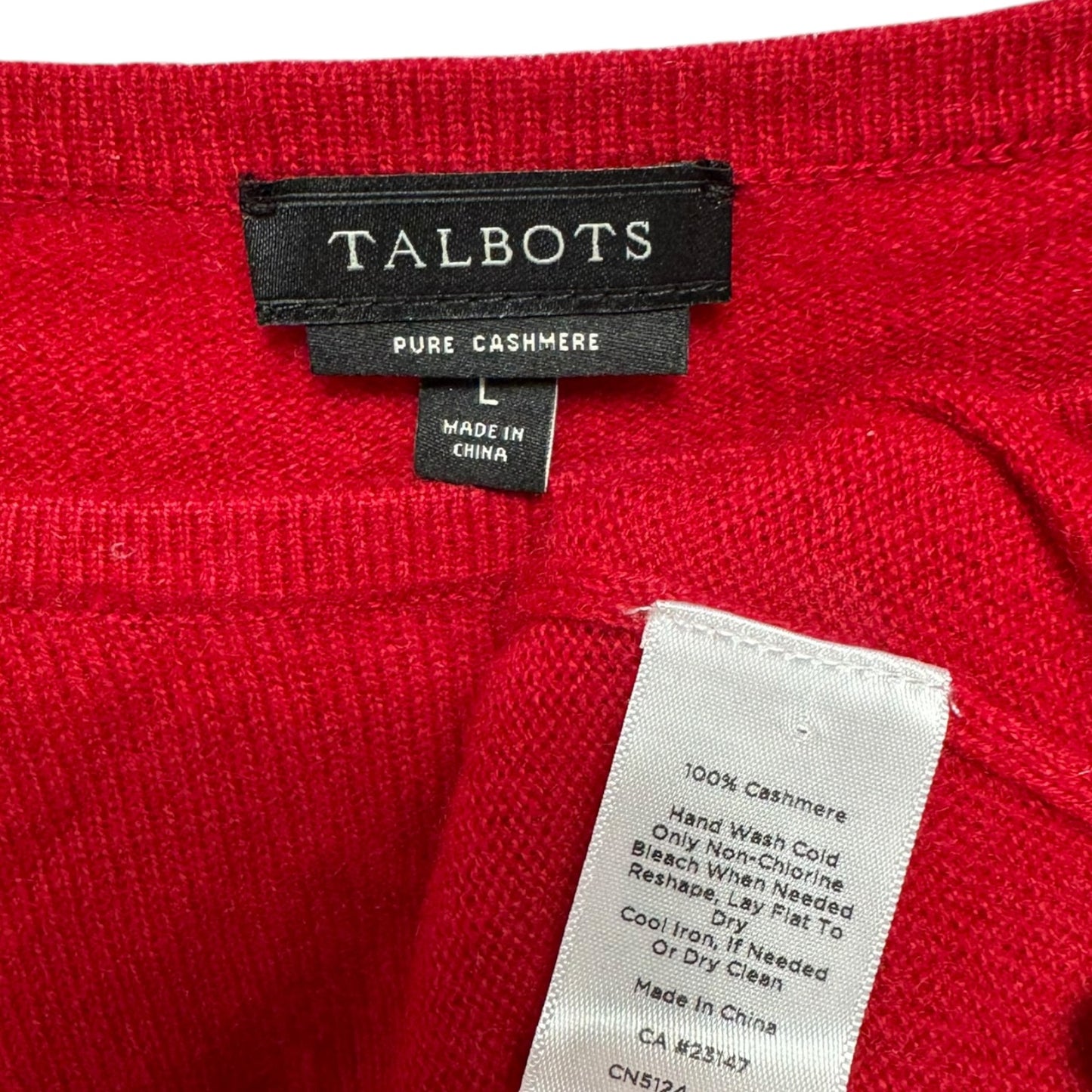 Sweater Cashmere By Talbots In Red, Size: L