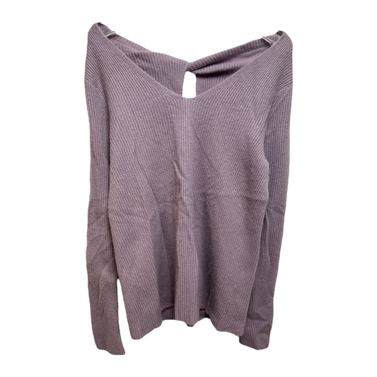 Twist Back Sweater Cashmere By Unwine In Purple, Size: M