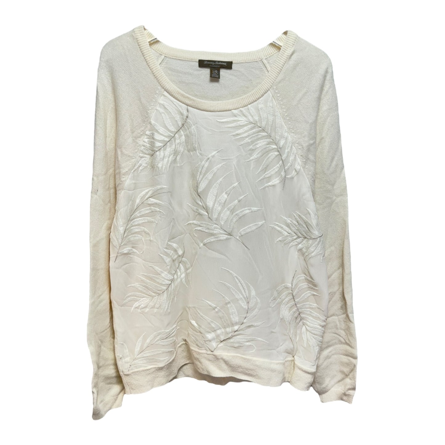 Silk & Cashmere Sweater By Tommy Bahama In Cream, Size: L