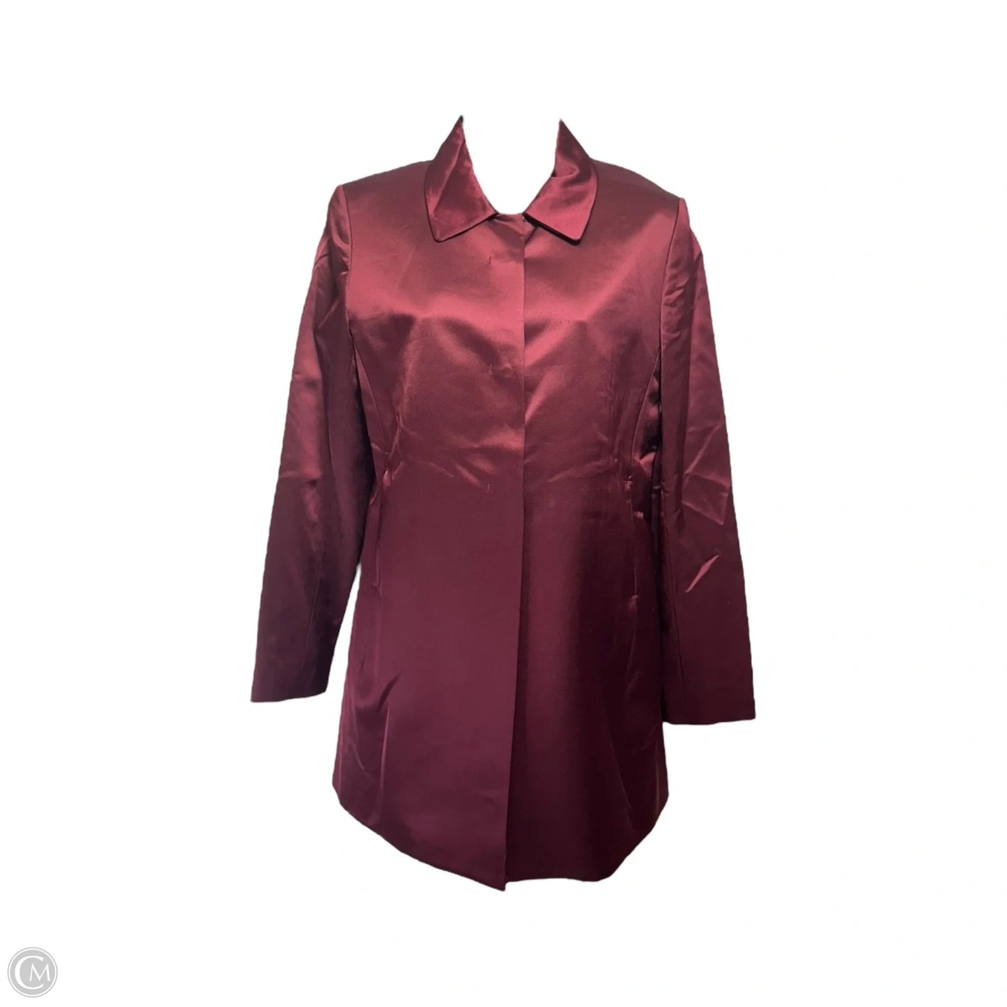 Coat Other By Tahari By Arthur Levine In Maroon, Size: 2