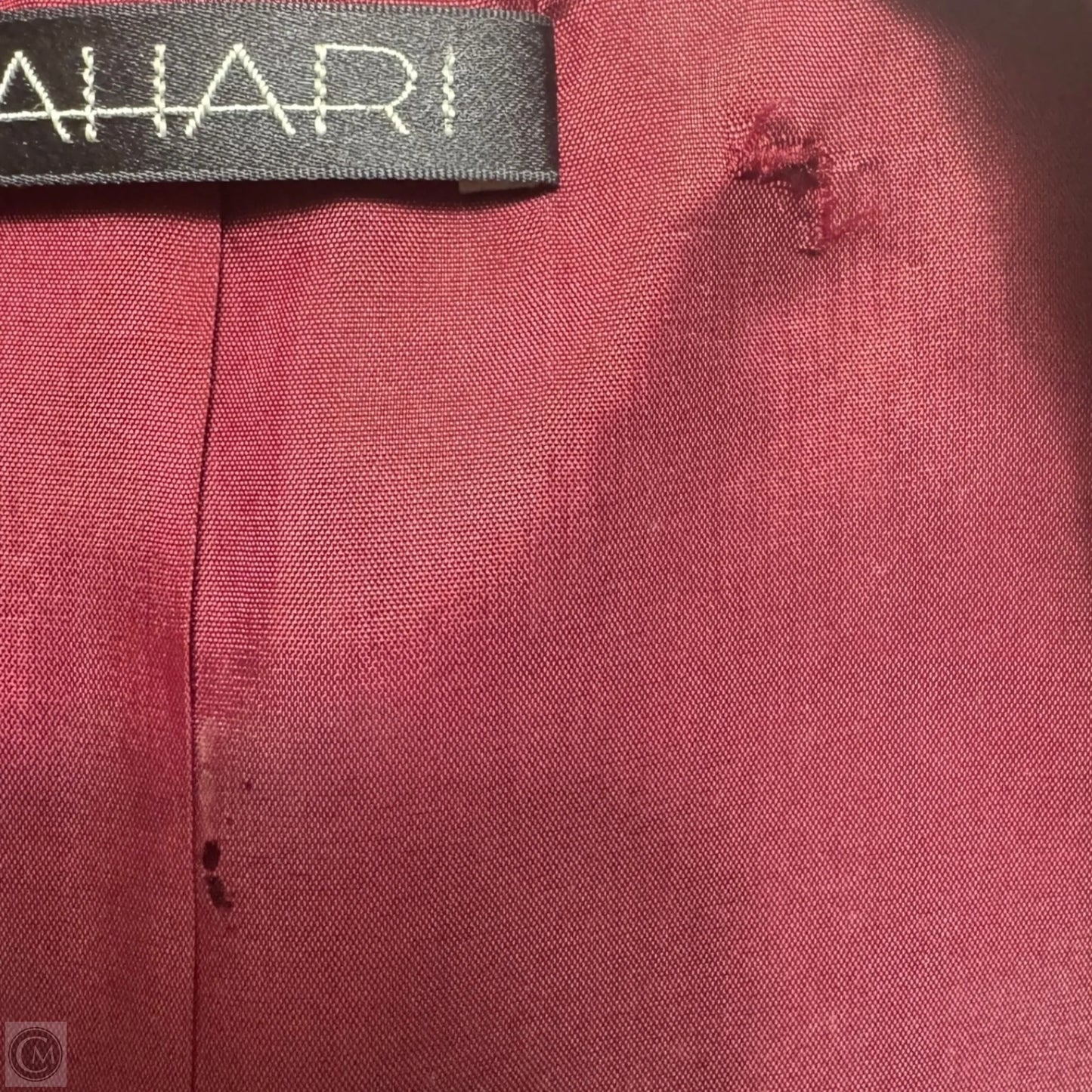 Coat Other By Tahari By Arthur Levine In Maroon, Size: 2