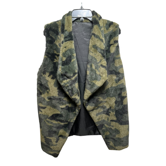 Vest Faux Fur & Sherpa Unbranded In Camouflage Print, Size: Osfm