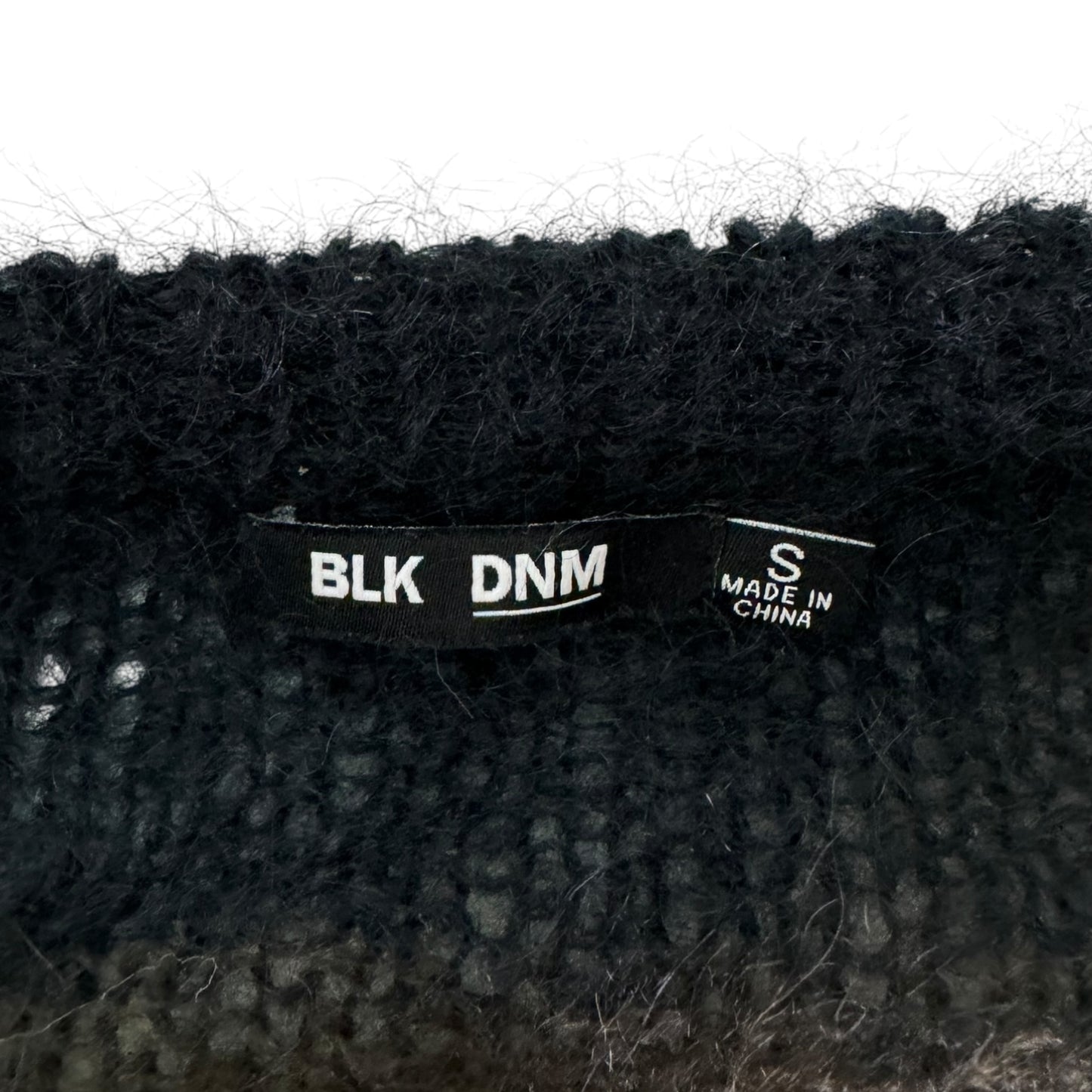 Mohair Blend Sweater By BLK DNM In Striped Pattern, Size: S