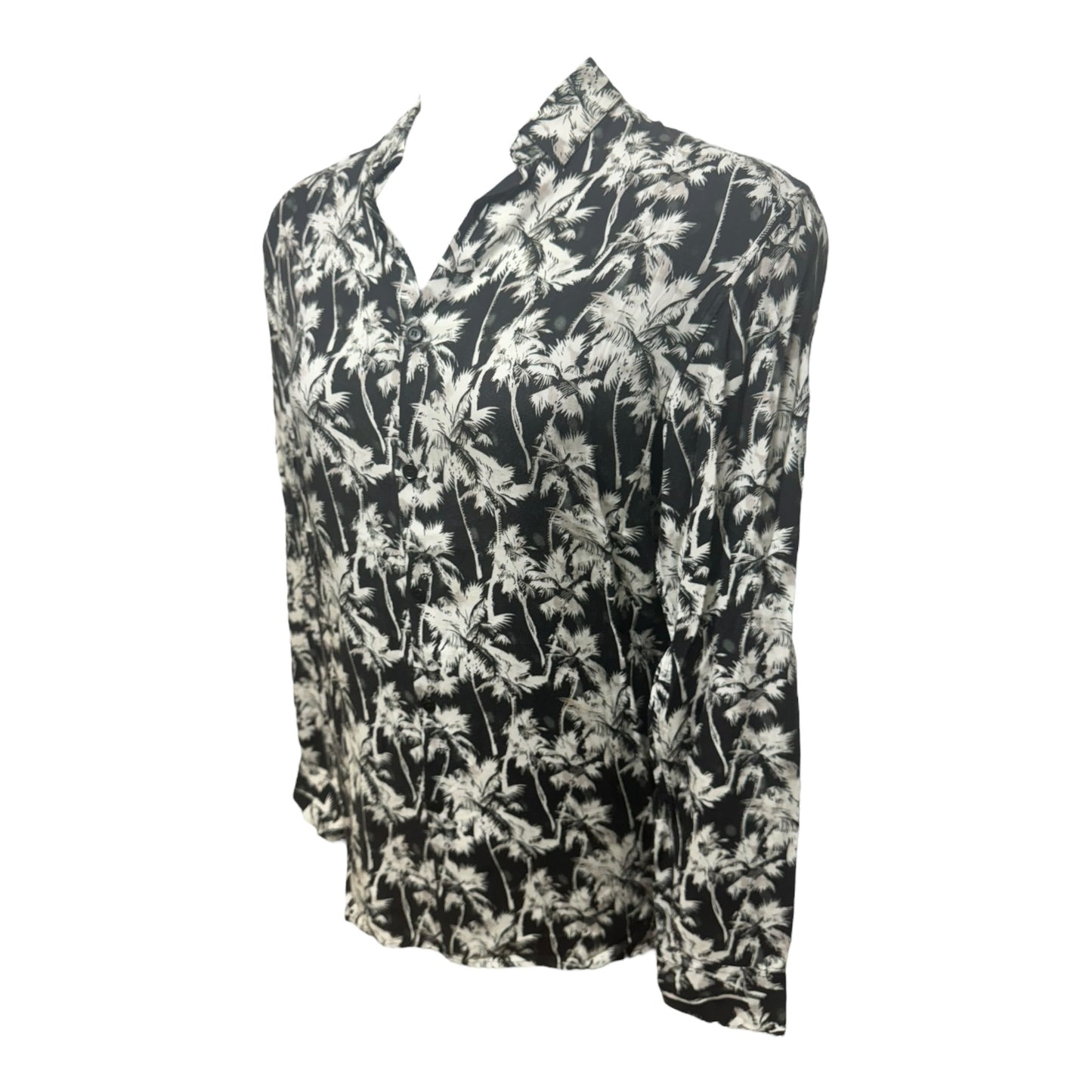 Blouse Long Sleeve By The Kooples In Tropical Print, Size: M