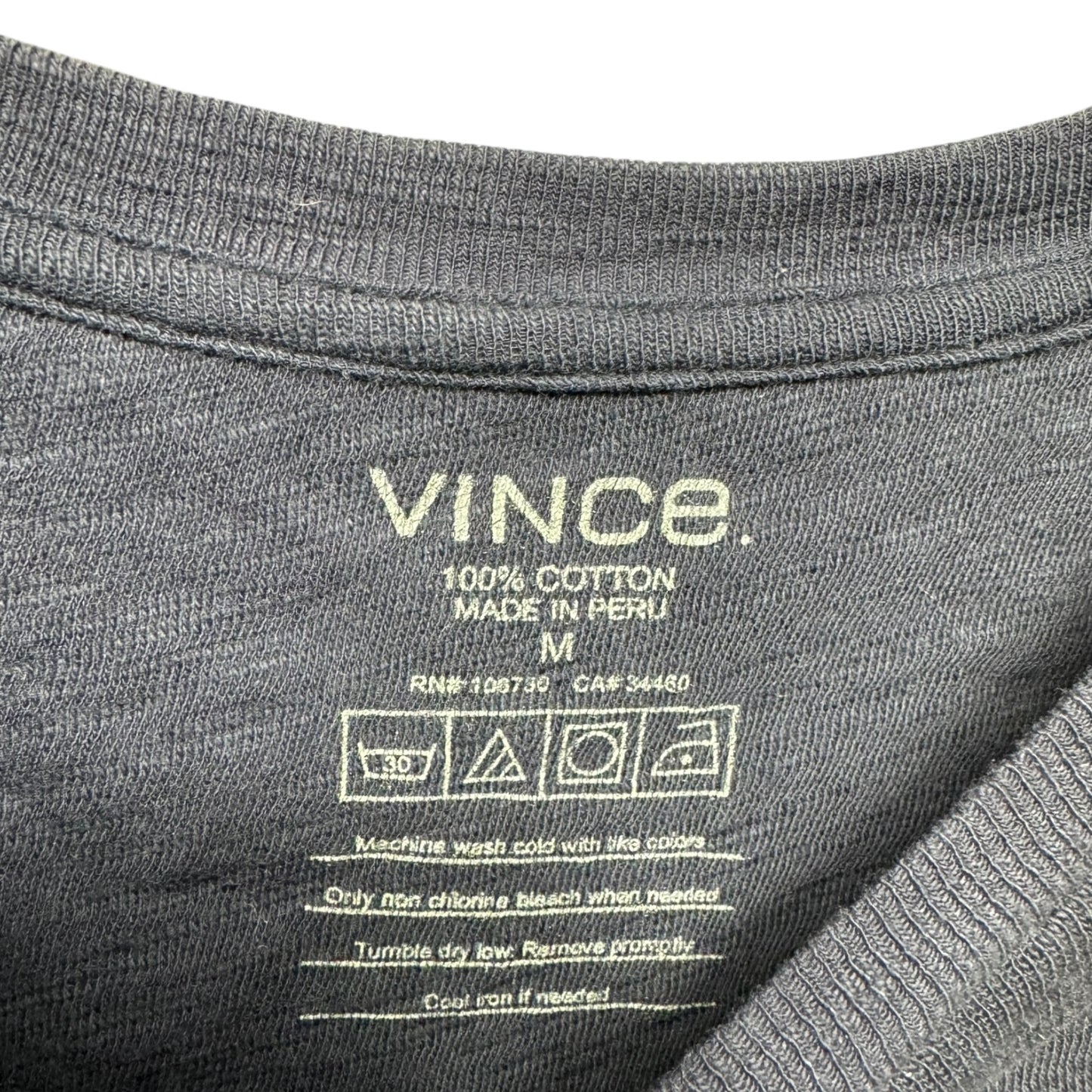 Top Short Sleeve Basic By Vince In Blue, Size: M