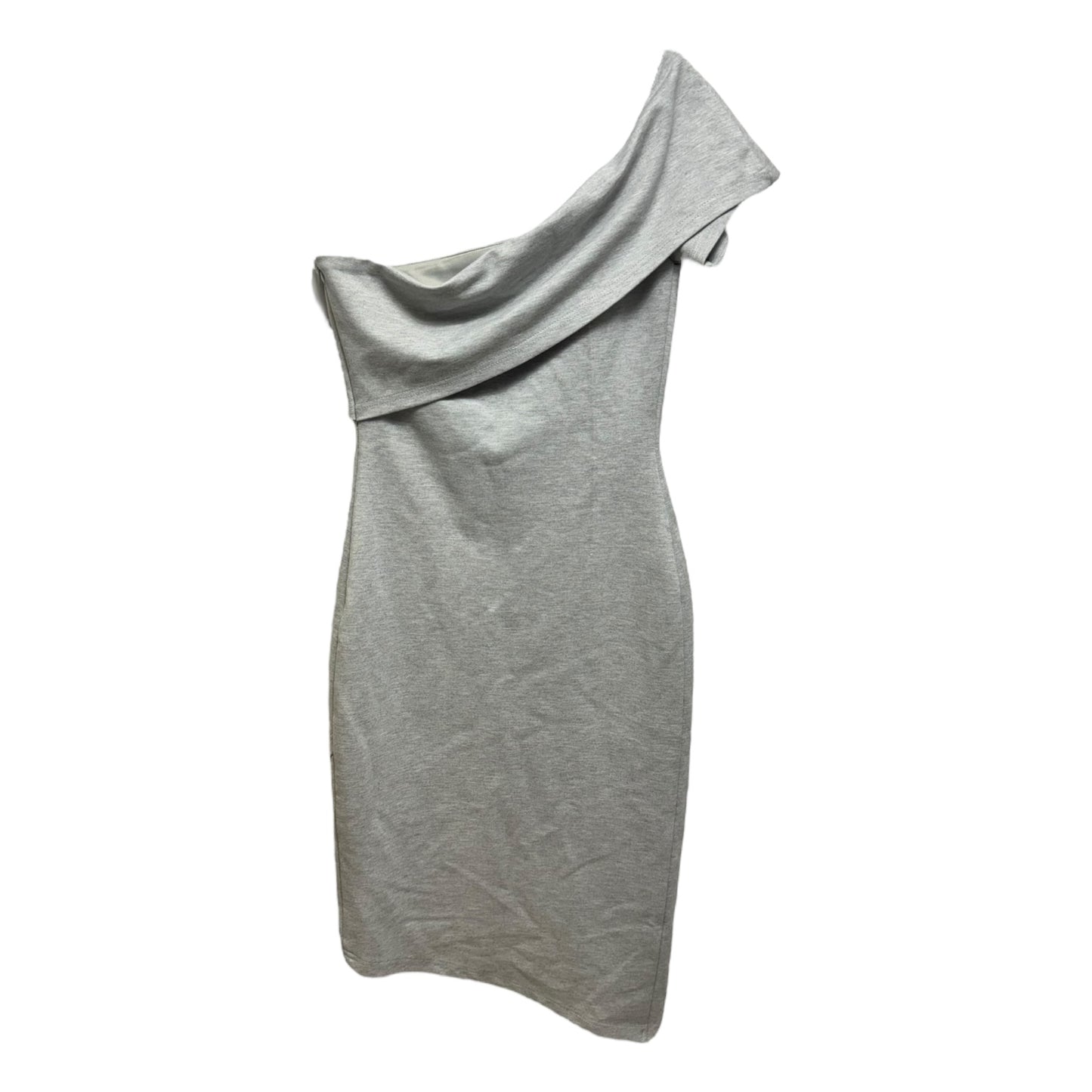 One Shoulder Dress Casual Short By Nude In Grey, Size: S