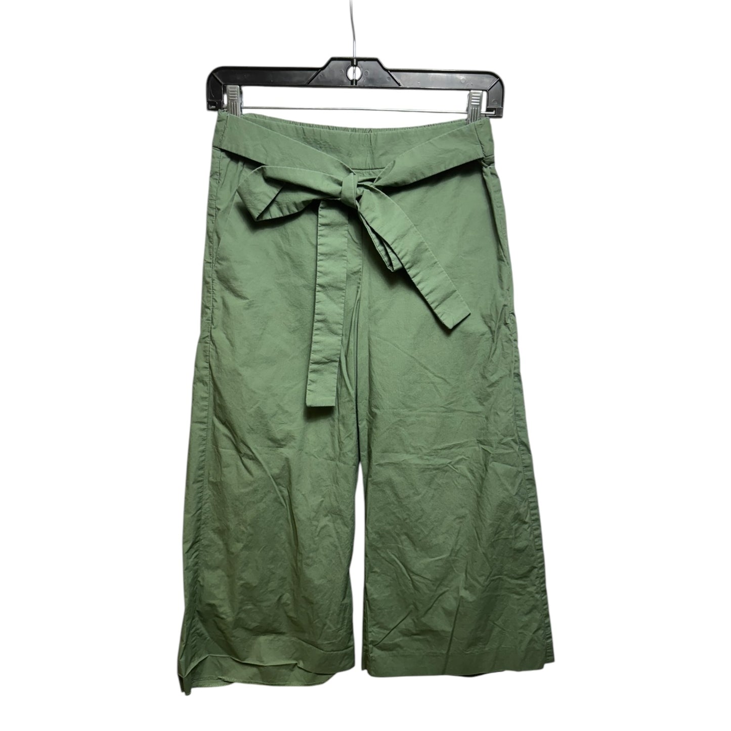 Tie Belt Pants Cropped By J. Crew In Green, Size: 0