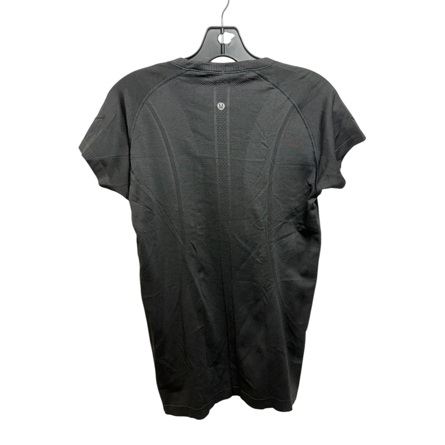 Athletic Top Short Sleeve By Lululemon In Black, Size: M