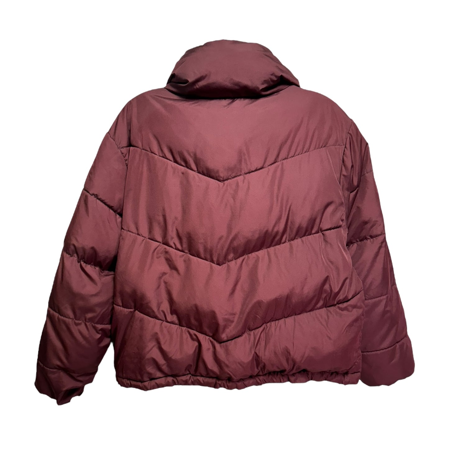 Jacket Puffer & Quilted By Old Navy In Maroon, Size: Xs