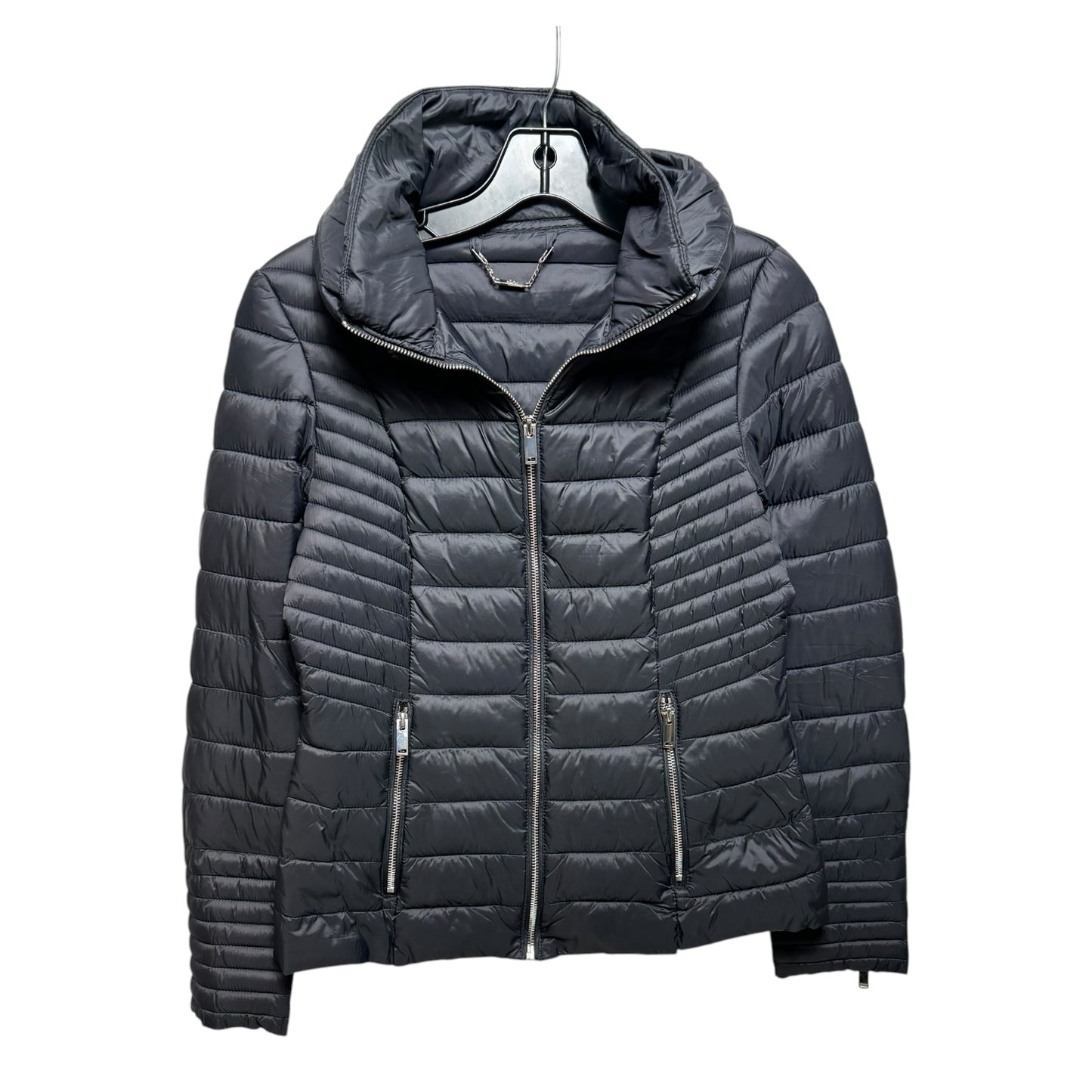 Jacket Puffer & Quilted By Calvin Klein In Black, Size: M