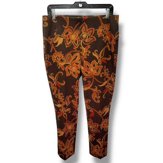 Pants Leggings By Chicos In Paisley Print, Size: 8