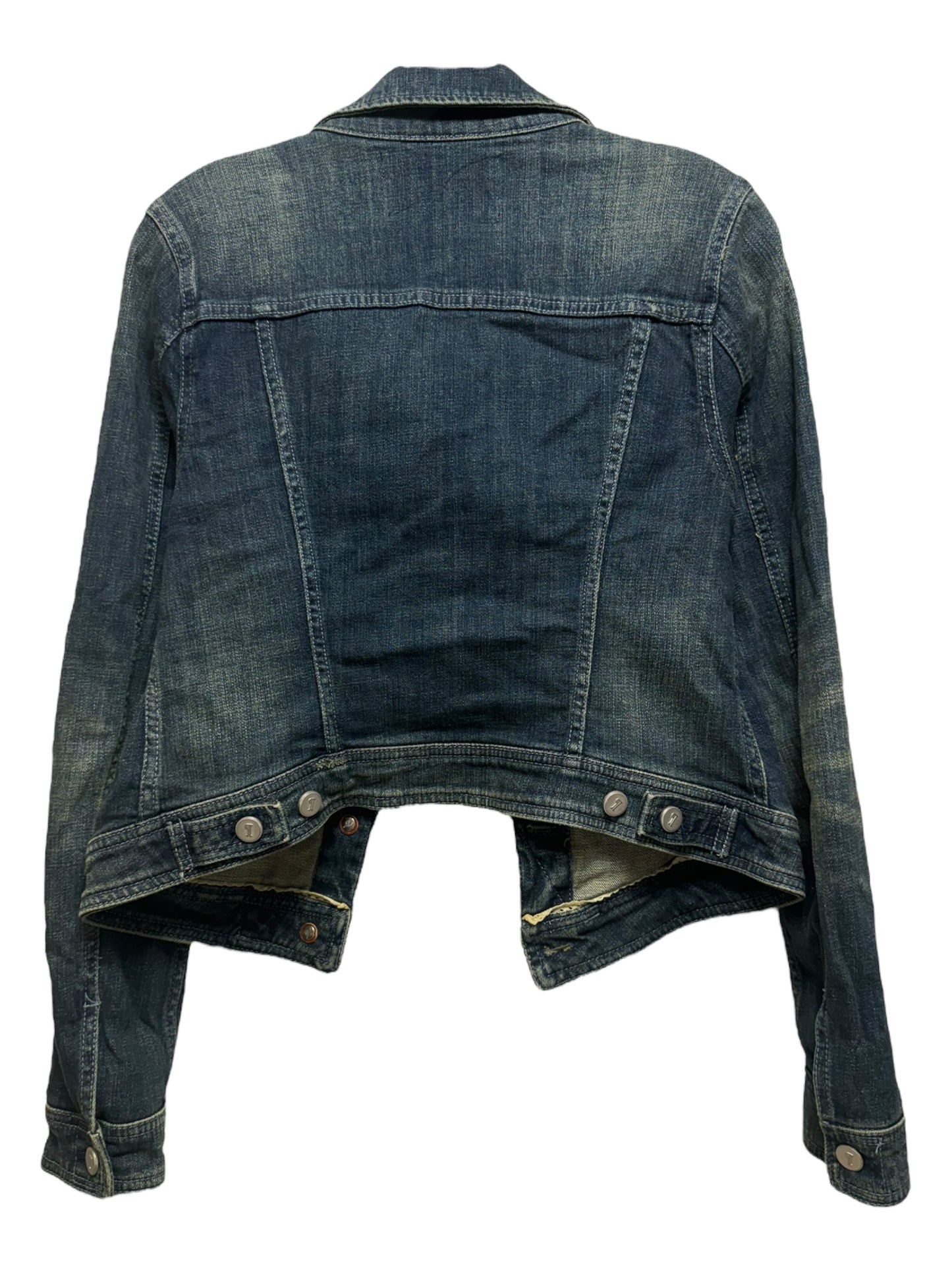 Jacket Denim By Love Tree In Blue Denim, Size: S