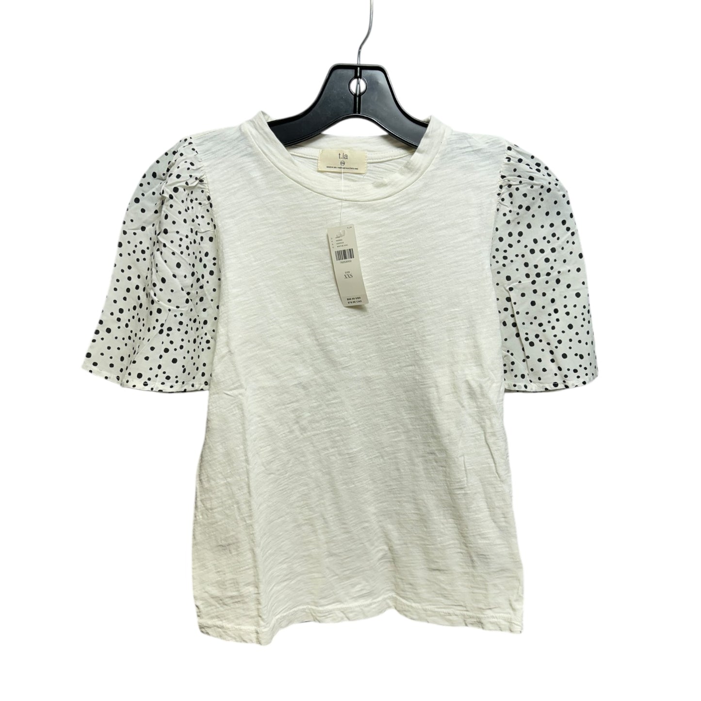 Top Short Sleeve By T.la In Polkadot Pattern, Size: Xxs