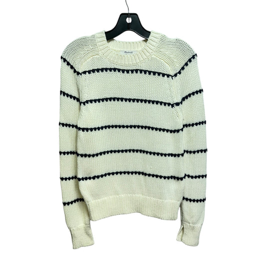 Sweater By Madewell In Navy & Cream, Size: Xxs