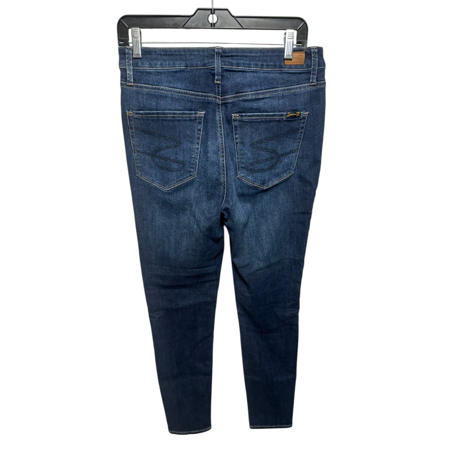 Jeans Skinny By Seven 7 In Blue Denim, Size: 6