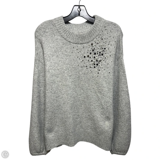 Embellished Sweater By A New Day In Grey, Size: S