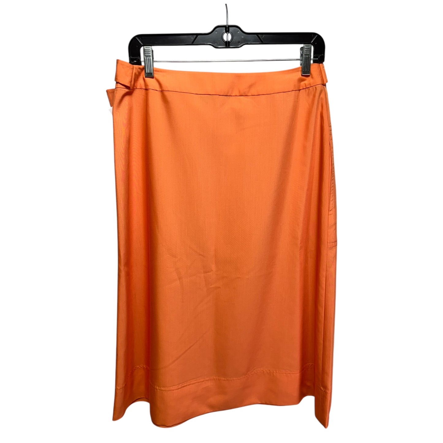 Belted Skirt Midi By Misook In Orange, Size: S