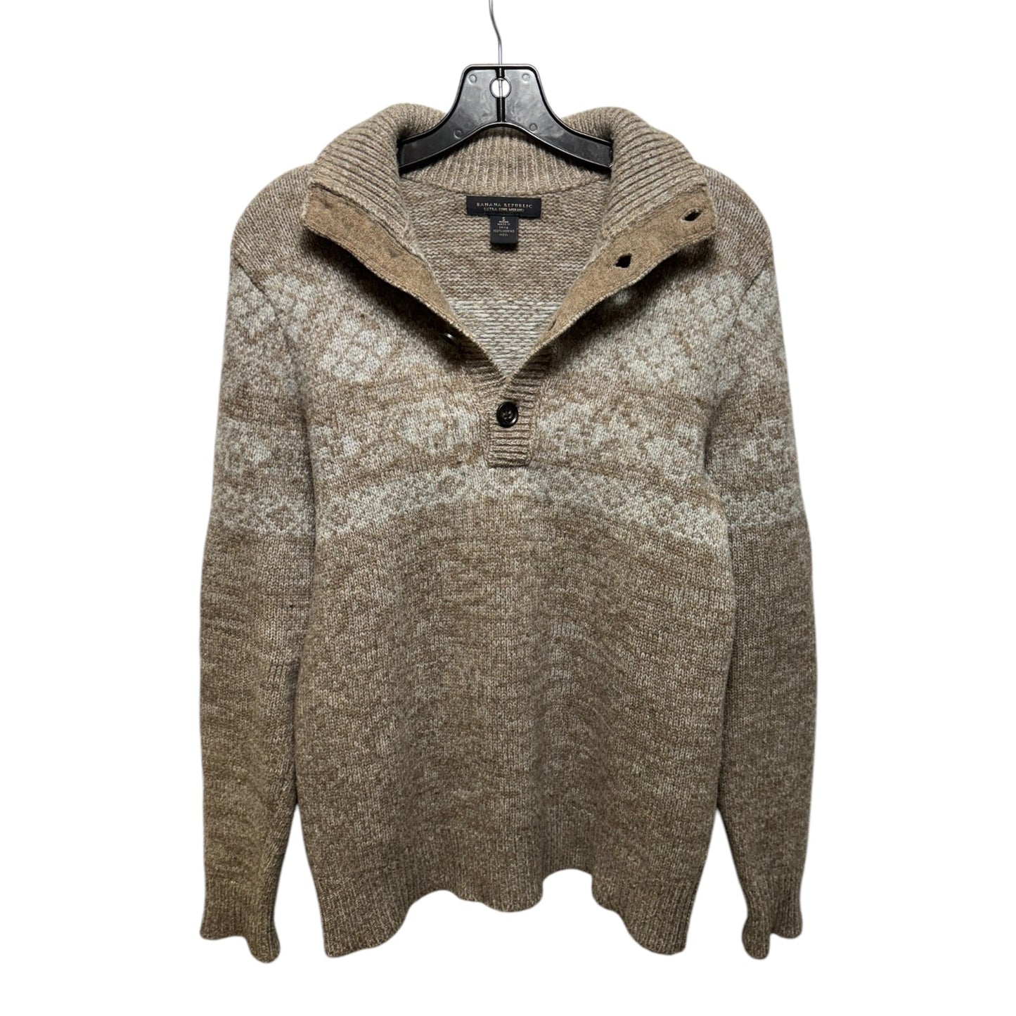 Merino Wool Sweater By Banana Republic In Taupe, Size: S